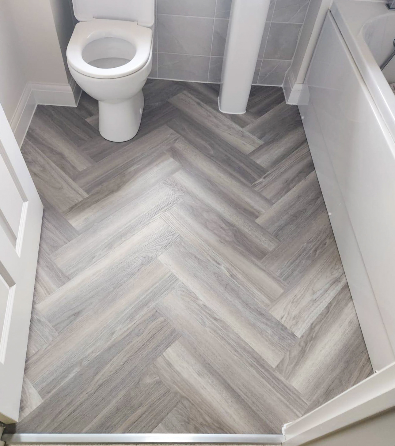 Bathroom floor MCT Tiling LVT Flooring Northamptonshire